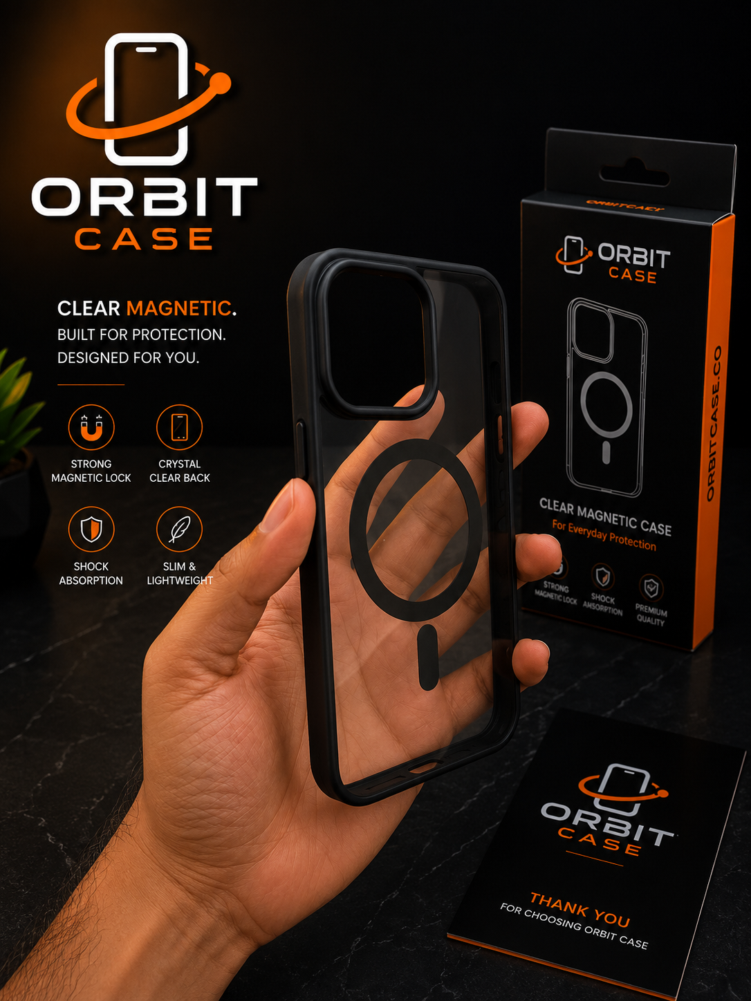 Premium Magnetic Clear Case for iPhone 14 Series