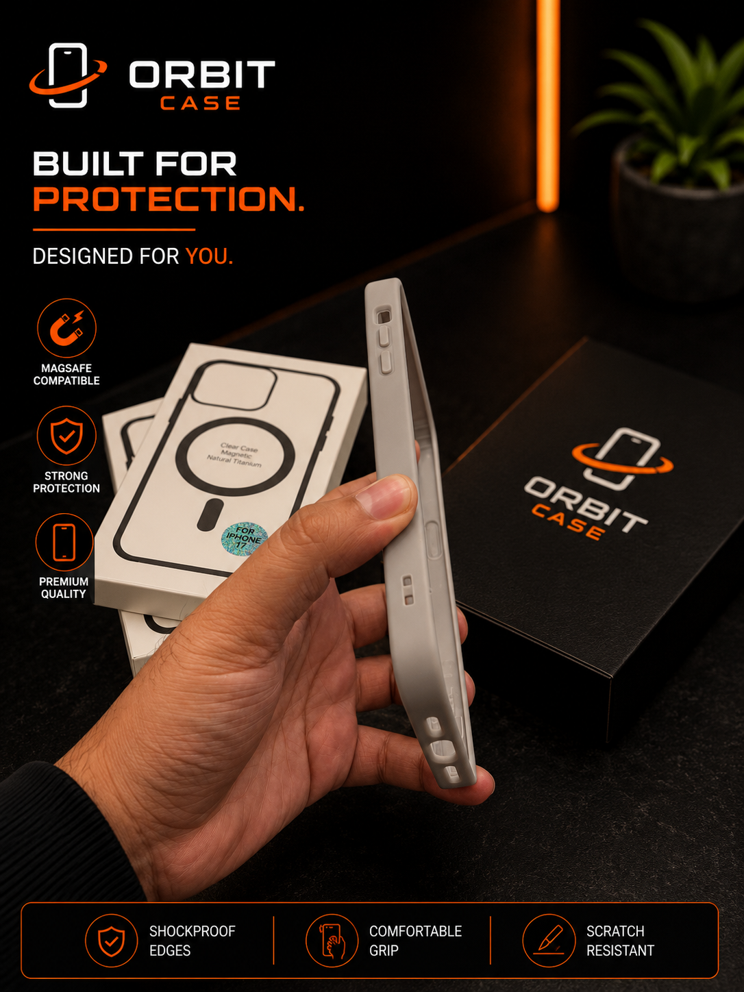 Premium Magnetic Clear Case for iPhone 12 Series