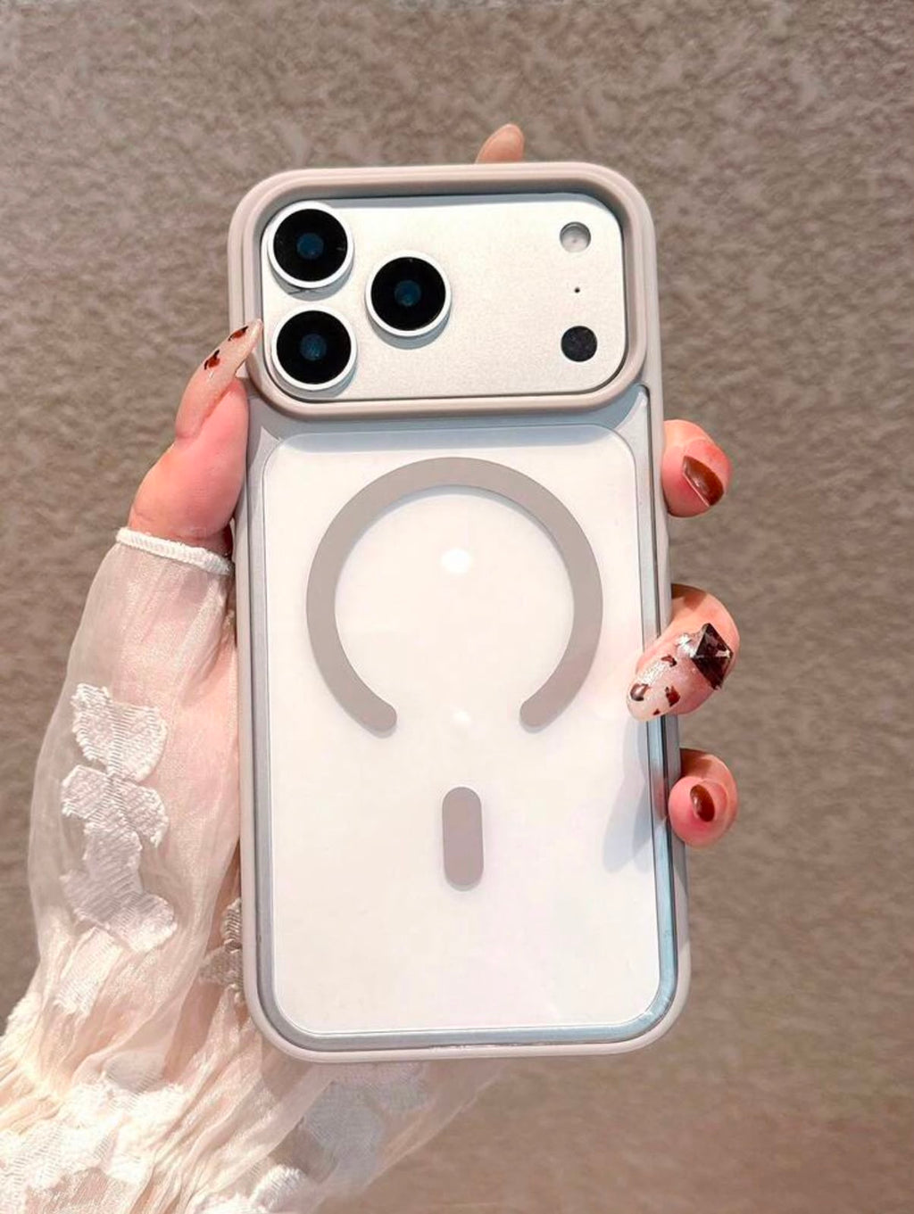Luxury Matte MagSafe Camera Shield Case