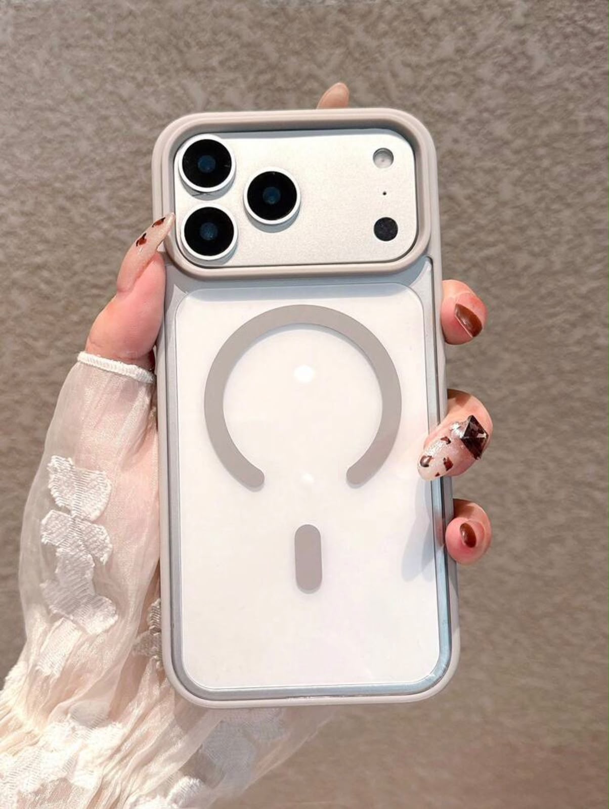 Luxury Matte MagSafe Camera Shield Case