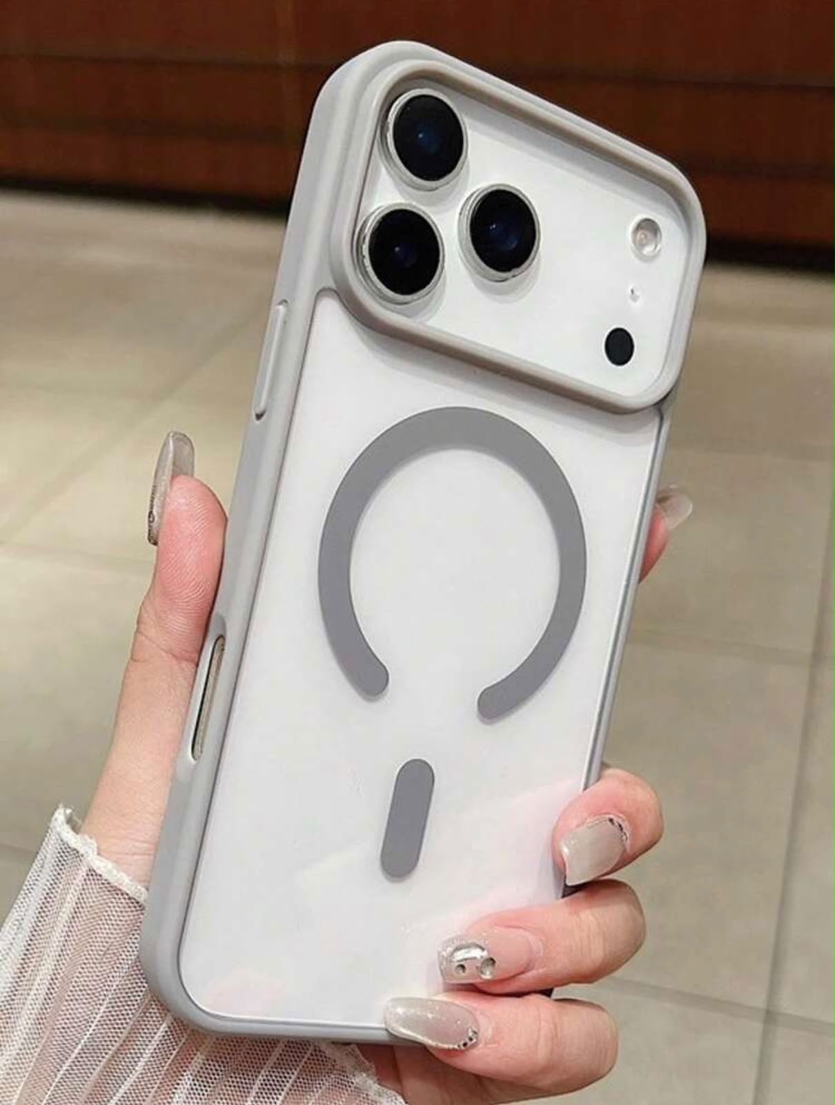 Luxury Matte MagSafe Camera Shield Case