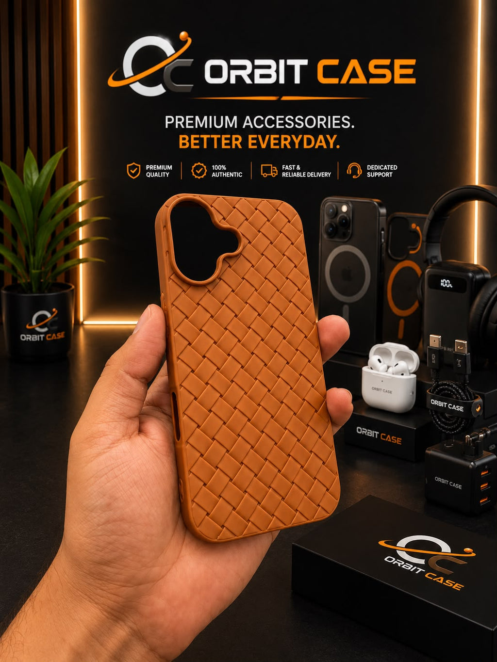 Woven Luxe Leather Case for iPhone 17 Series