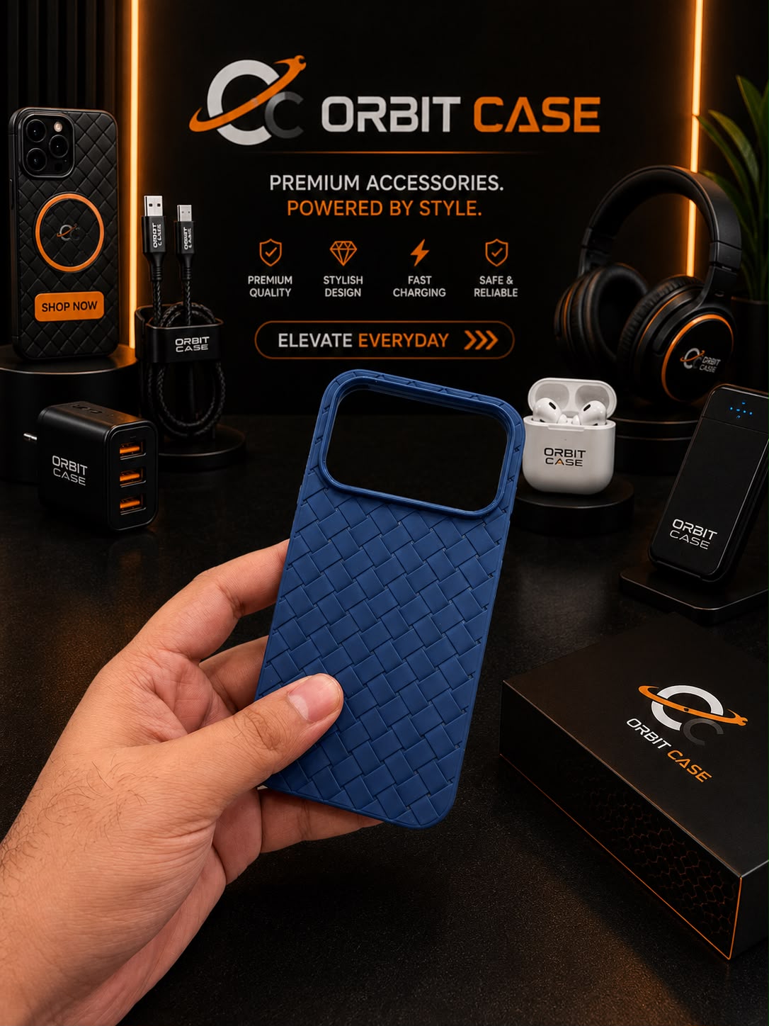 Woven Luxe Leather Case for iPhone 17 Series