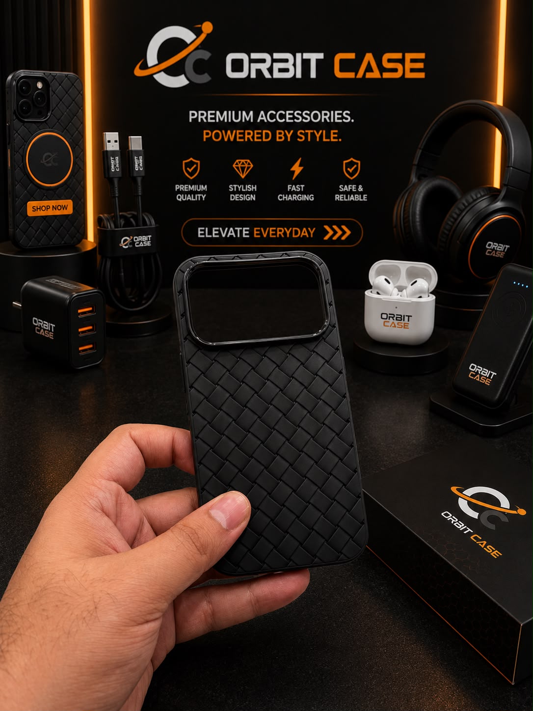 Woven Luxe Leather Case for iPhone 17 Series
