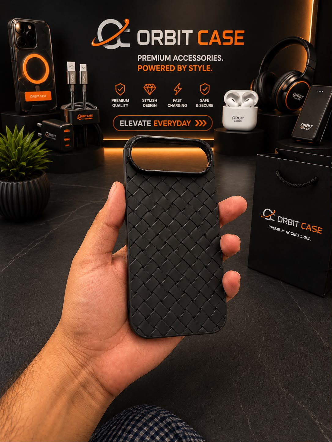 Woven Luxe Leather Case for iPhone 17 Series