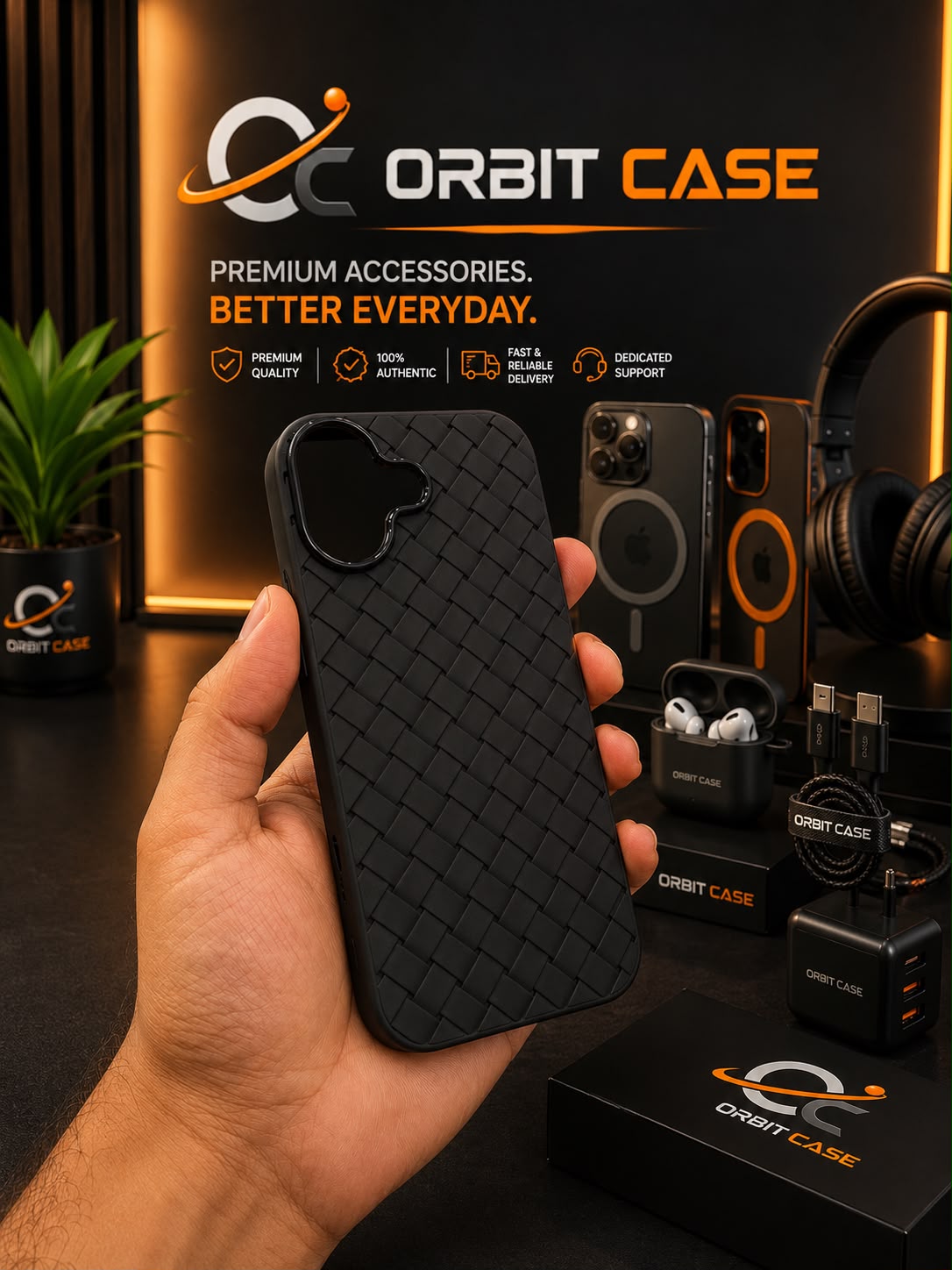 Woven Luxe Leather Case for iPhone 17 Series
