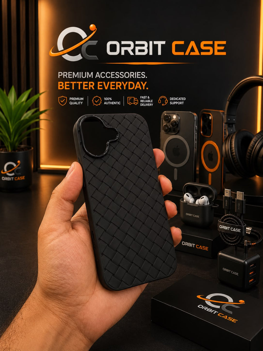 Woven Luxe Leather Case for iPhone 17 Series